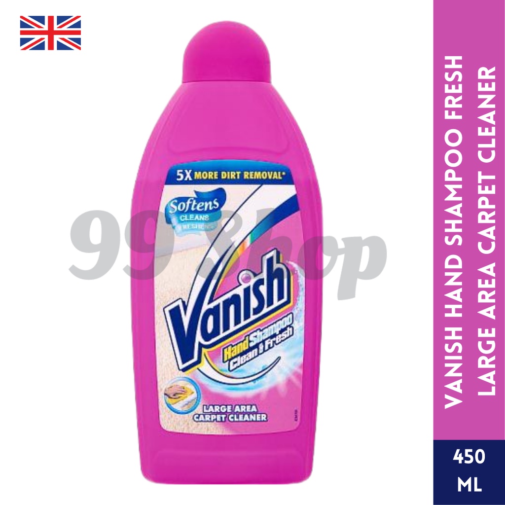Vanish Hand Shampoo Clean and Fresh Carpet Cleaning Liquid 450ml