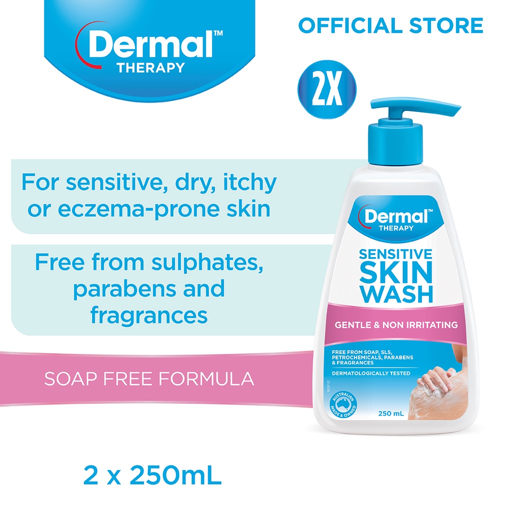 Dermal Therapy Sensitive Skin Wash 250ml | Bundle of 2 | Shopee Singapore