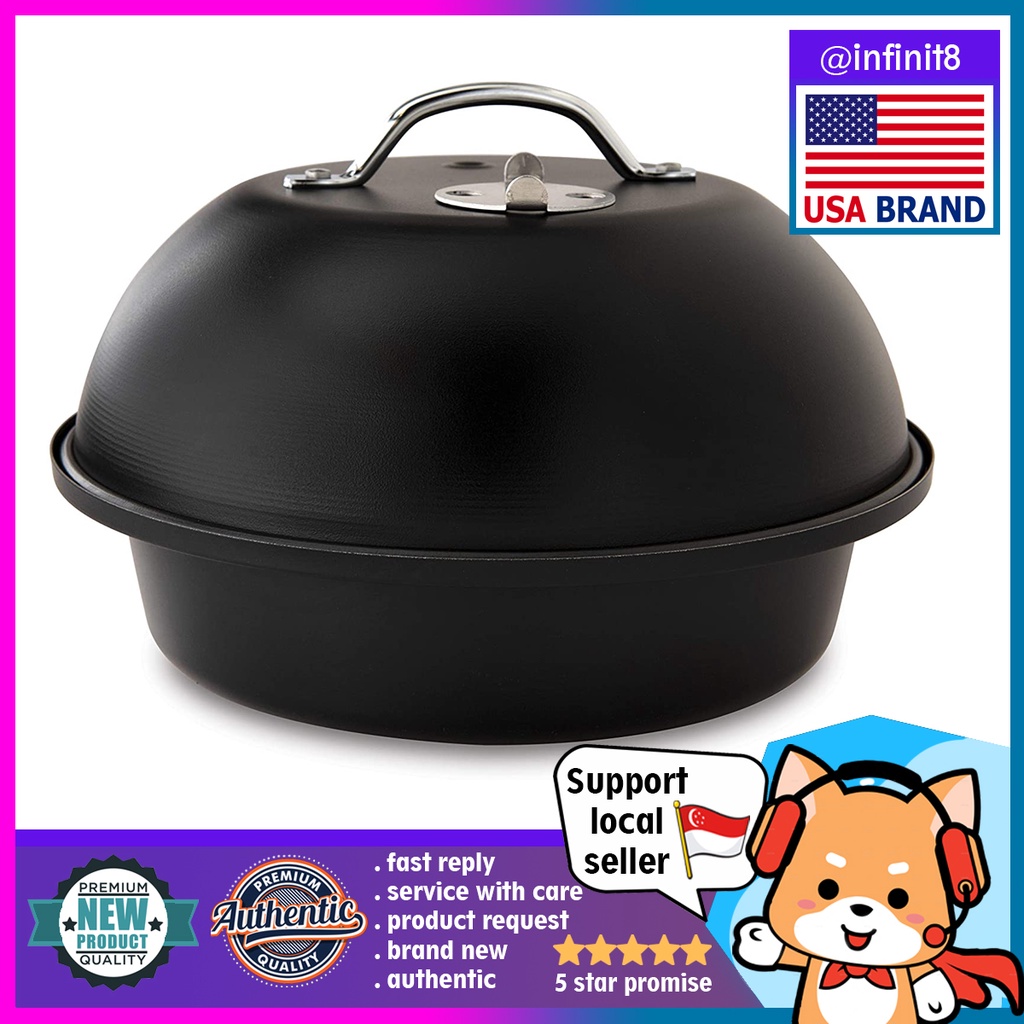 [sg stock] Nordic Ware Personal Size Stovetop Kettle Smoker, Black