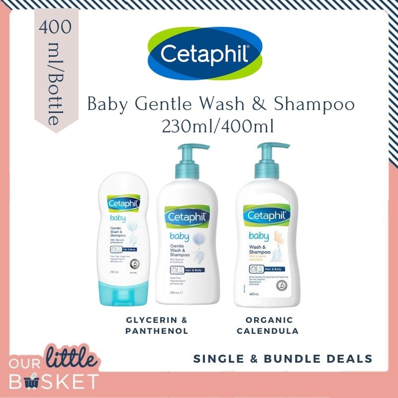 CETAPHIL Baby Gentle Wash & Shampoo With Glycerin and Panthenol, 400ml