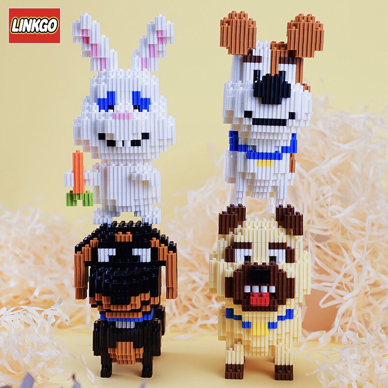 Lego Nano Dog Gear Building Blocks Complete Set With Rabbits New ...