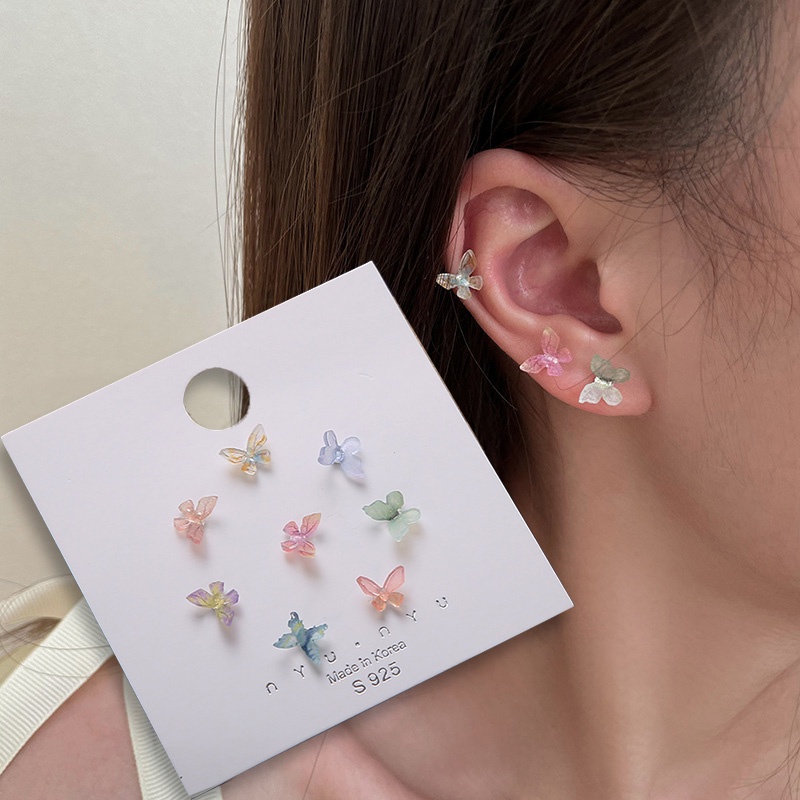 Girls hot sale butterfly earrings