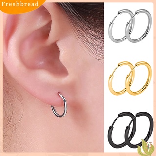 Vnox 1 Pair Multiple Sizes Circle Hoop Earrings for Men Women