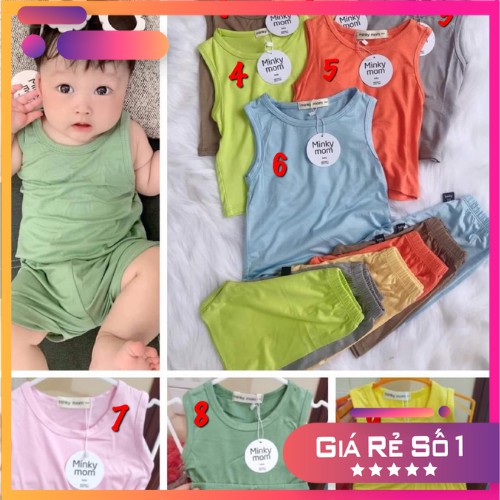 Shock! Genuine Minkymom Three-Hole Children's Clothing Set for boys and  girls