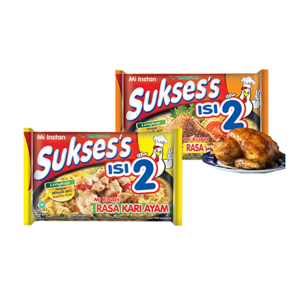 Mie Suksess Ayam Bawang 115gr + Mie Suksess Kari Ayam 116 gr - Gambar 2