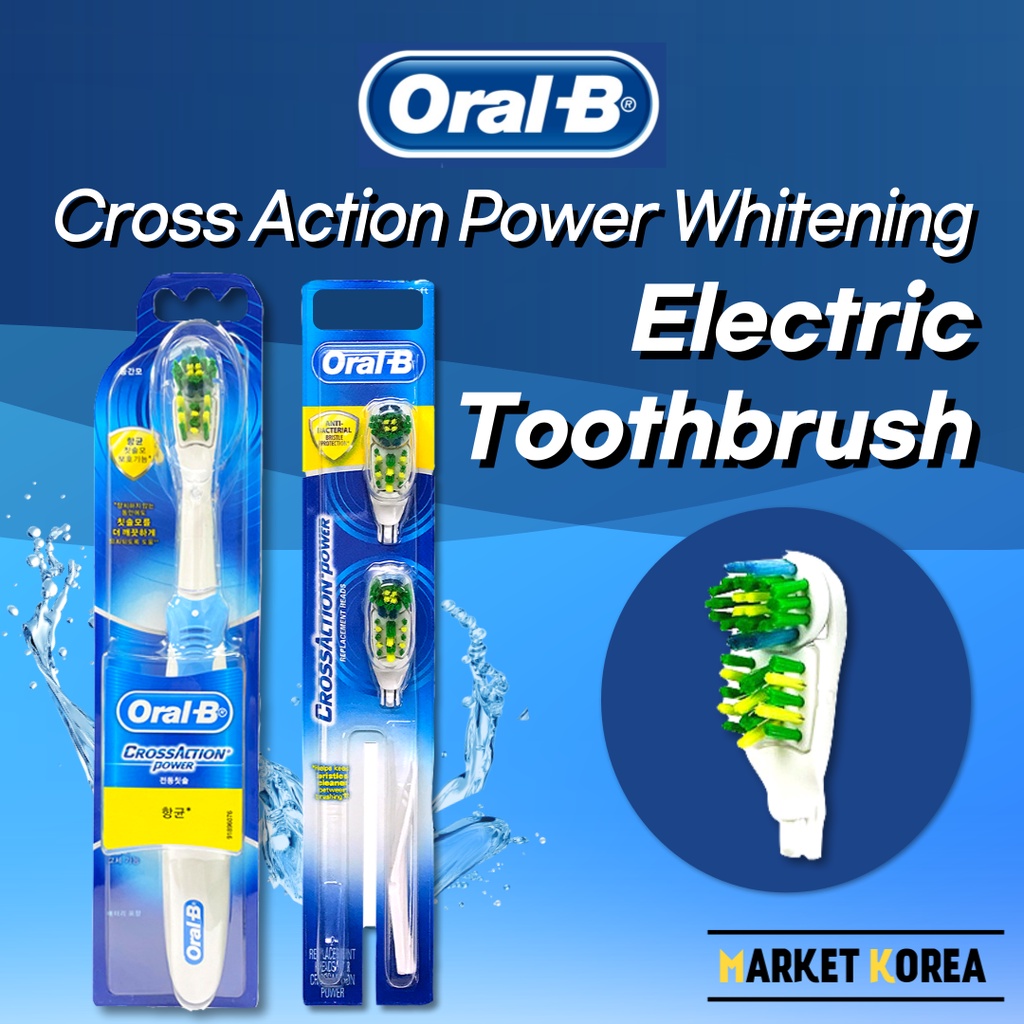 Oral-B Cross Action Power Whitening Electric Toothbrush Refil Brush ...