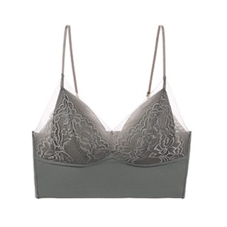 SG InStock) French Style Lace Thin Pad Wireless Bra (Wireless. Seamless.  Strapless. Push up) - MBA10