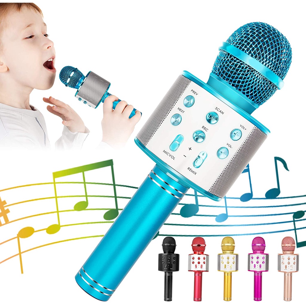 Wireless Microphone Echo Handheld Mic With Reverberation bluetooth For  Karaoke