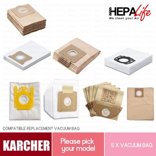 6pcs Dust Bags For Karcher Mv4 Mv5 Mv6 Wd4 Wd5 Wd6 Wd4000-wd5999
