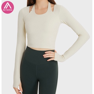 White long sleeve active on sale top