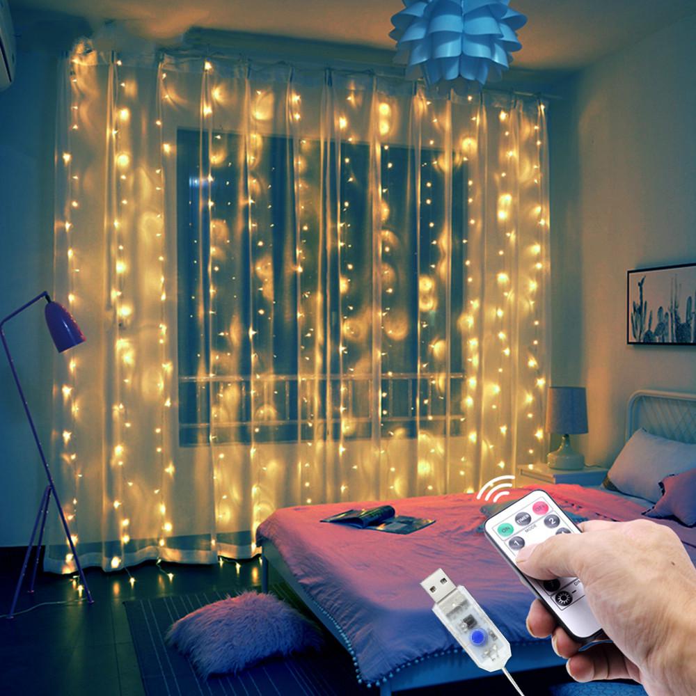 Hanging led lights on sale in bedroom