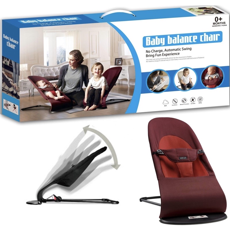 Joyy Baby® Bouncer Baby Rocking Chair Baby Rocker Foldable Bouncer Recliner  Sleeping Chair Easy Storage Save