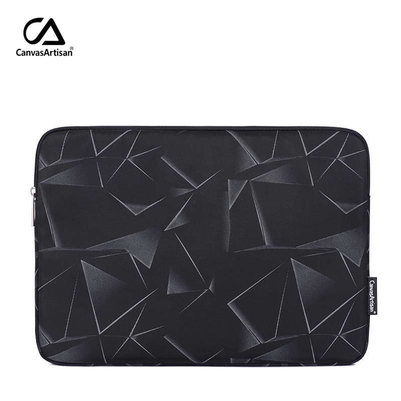 CanvasArtisan 3D Digital Geometric Laptop Sleeve Bag Waterproof Cover