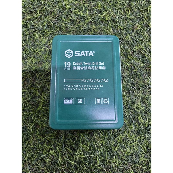 Sata 19pcs Cobalt Twist Drill Set 1 to 10mm (52819) | Shopee Singapore