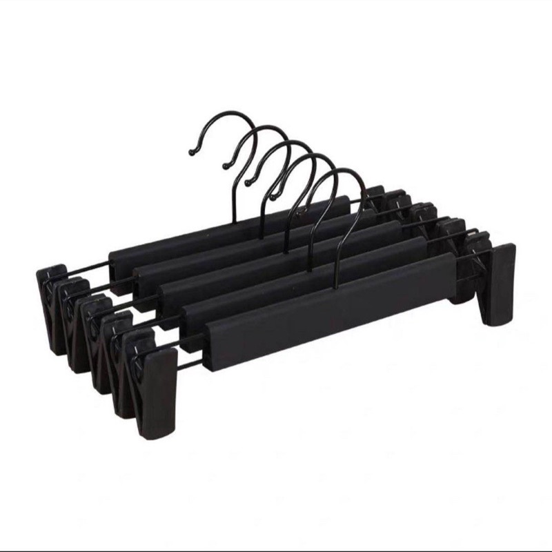 Anti Slip Clip Black Hanger for Pants Skirt Tshirt Kid Clothes Hangers