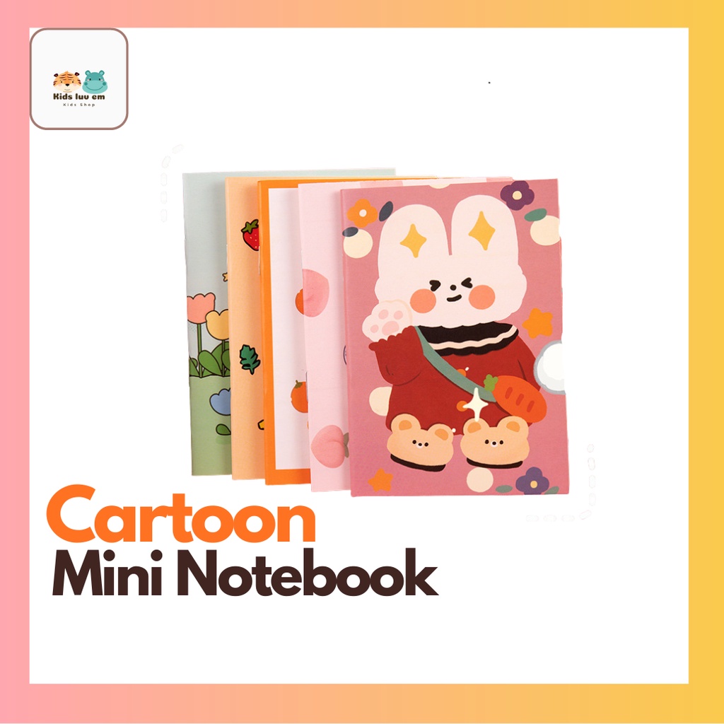 [SG SELLER][?Kids Love em?] Cute Mini Notebook With Cartoon For Children Day Stationery Goodies Bag Gift