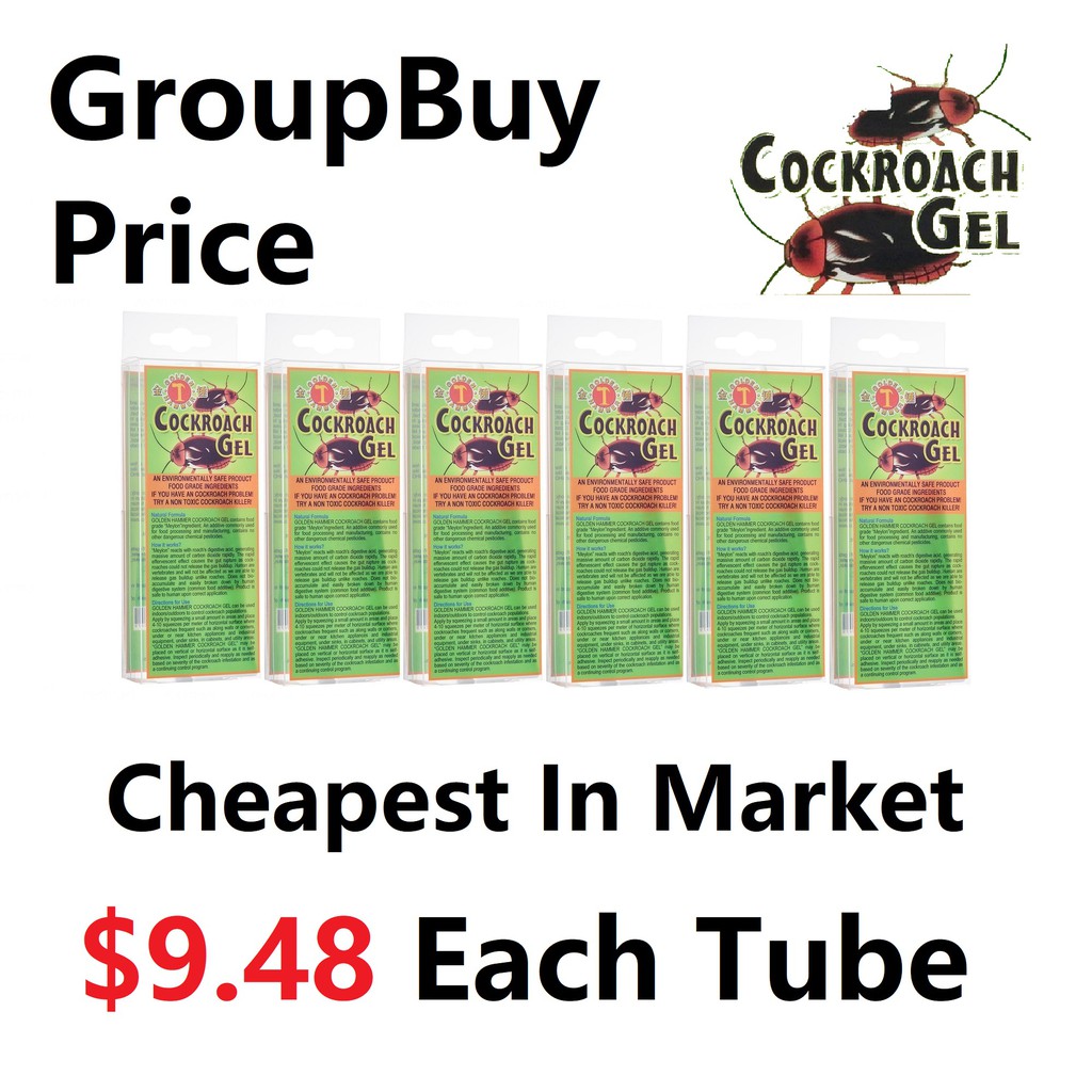 Cockroach Gel | Cockroach Killer | 6 Pack Bundle | Effective Against ...