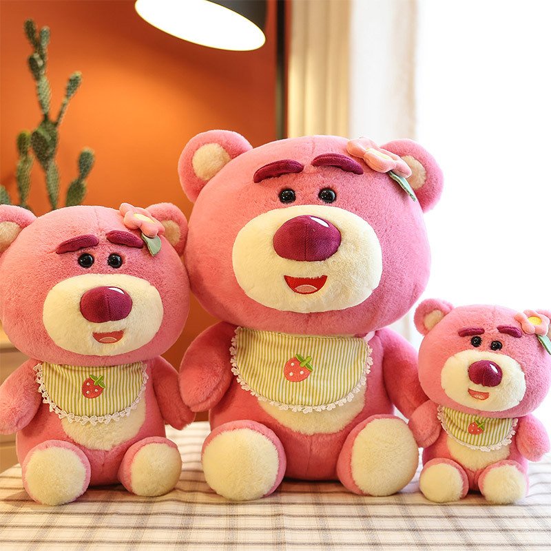 Lotso Pink Strawberry Bear - Lotso Huggin Bear Strawberry Teddy Bear ...