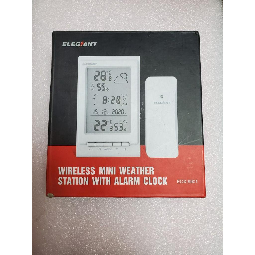 Elegiant Wireless Mini Weather Station With Alarm Clock EOX9901