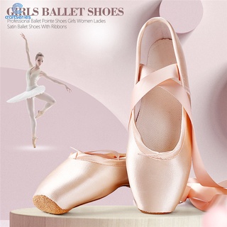 White satin ballet sales shoes with ribbon