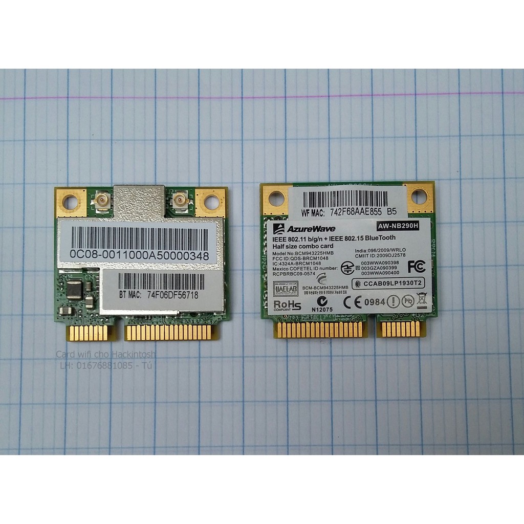 Wifi receiver Card for BCM Laptop943225Hmb HMB HMB | Shopee Singapore