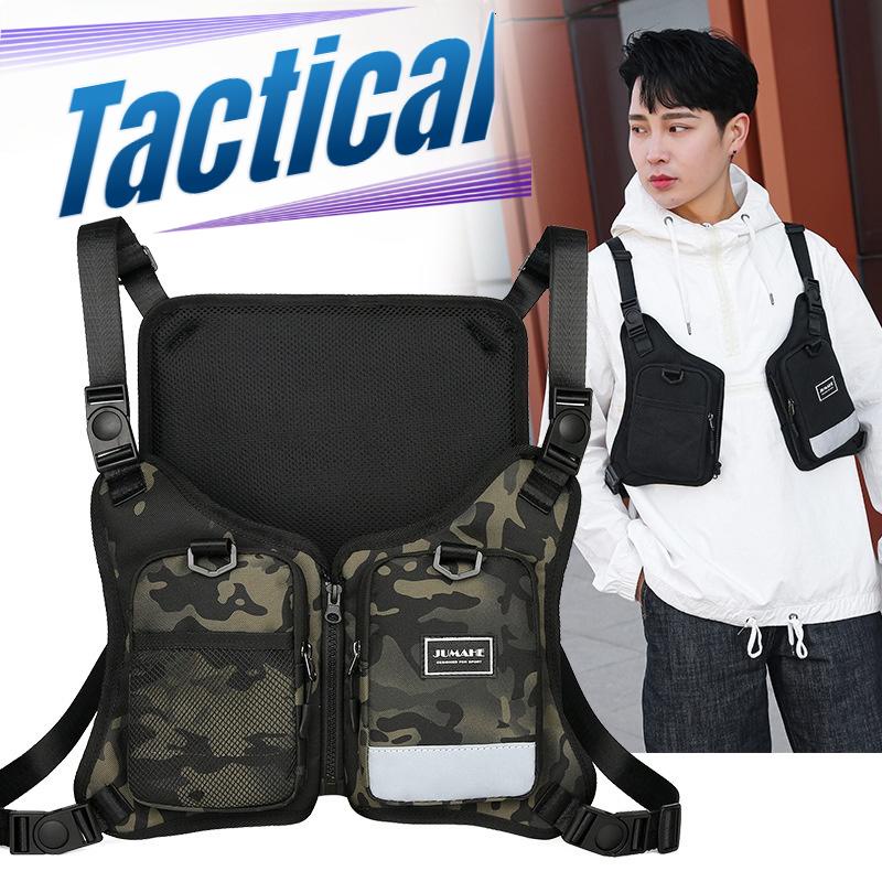 Tactical Bag Pocket Chest Harness Chest Front Pack Pouch Vest Rig