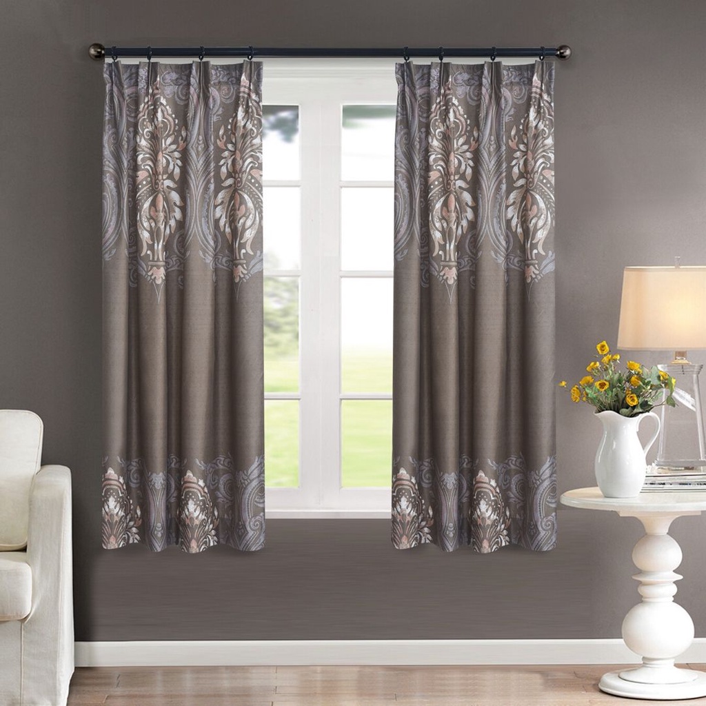 160cm/210cm Langsir Curtain Semi Blackout Modern Hook Type 2 Size ...