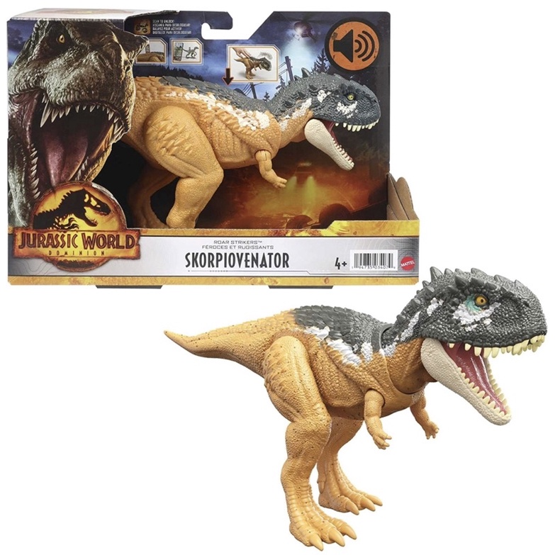Jurassic World Dominion Roar Strikers Skorpiovenator Dinosaur Action ...