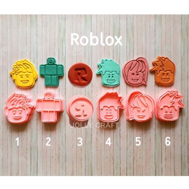 Cookie cutter ROBLOX 1,2,3,4,5,6 (Choose 1 Dozen) Shopee Singapore