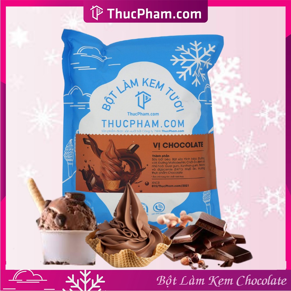 Chocolate Flavored Fresh Ice Cream Powder 1kg - Exclusive Formula New ...