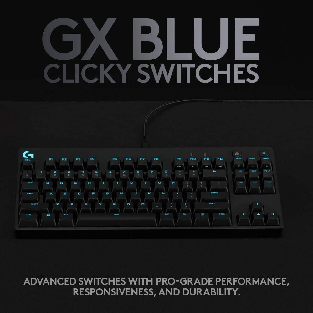 Logitech G PRO X TKL Mechanical Lightsync RGB Gaming Keyboard with ...