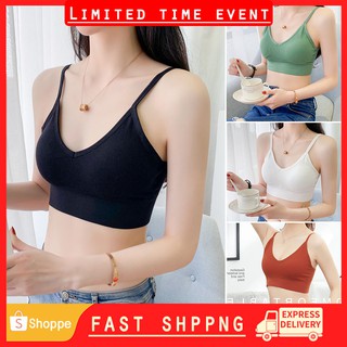 Strapless Bras For Women For Large Lette Girls Teens Low Support Triangle V  Neck Front Button Slim Strap Training Padded Wire White Wireless T-Shirt  Bra M 