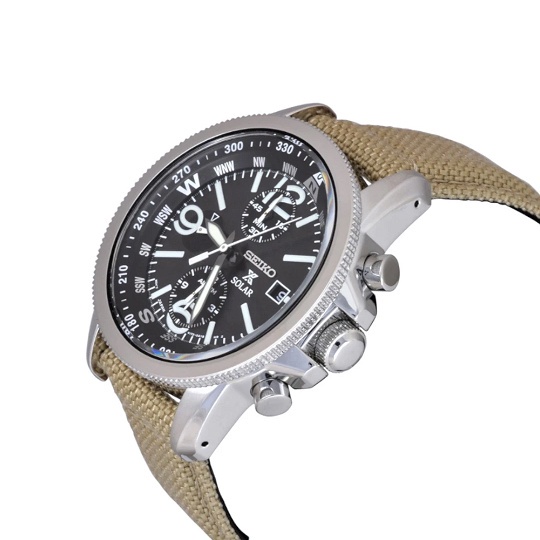 Time Cruze Seiko Prospex Solar SSC293P1 Chronograph Nylon Strap Black Dial Men Watch SSC293 SSC293P Shopee Singapore