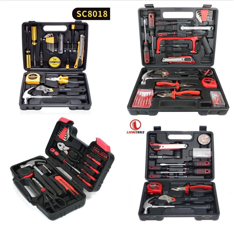 Tool Set Household Hardware Hand Tools Combination Auto Repairing Kit Tool Box Tape Measure Pliers Wrench Screwdriver