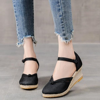 Wedge sandals hot sale covered toe