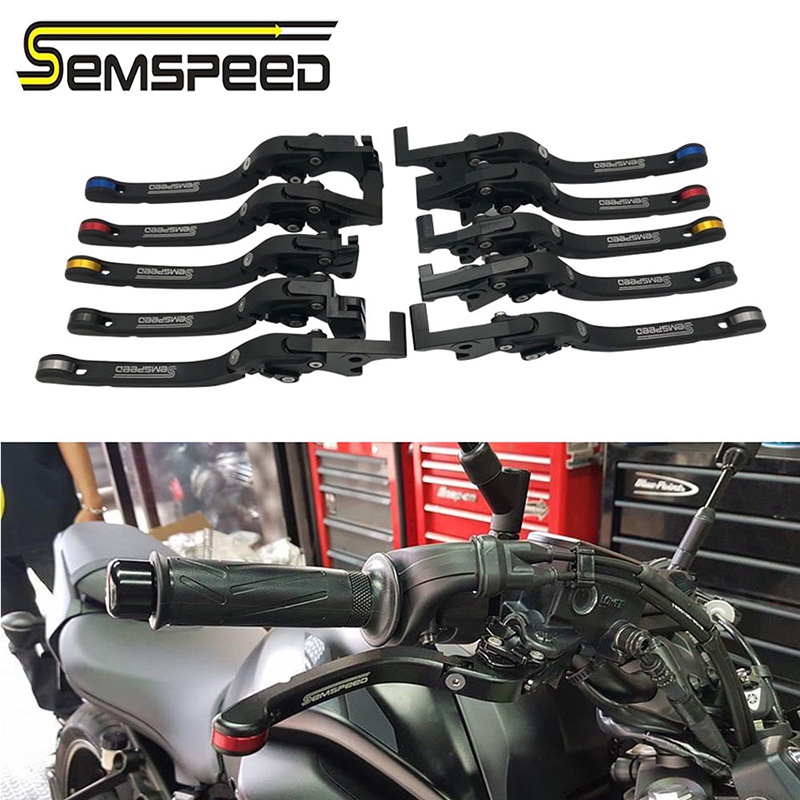 SEMSPEED Motorcycle Adjustable Foldable Brake Clutch Handle Lever For ...