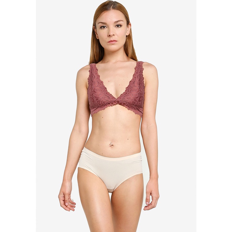 Hollister - Gilly Hicks Lace Plunge Triangle Bra | Shopee Singapore