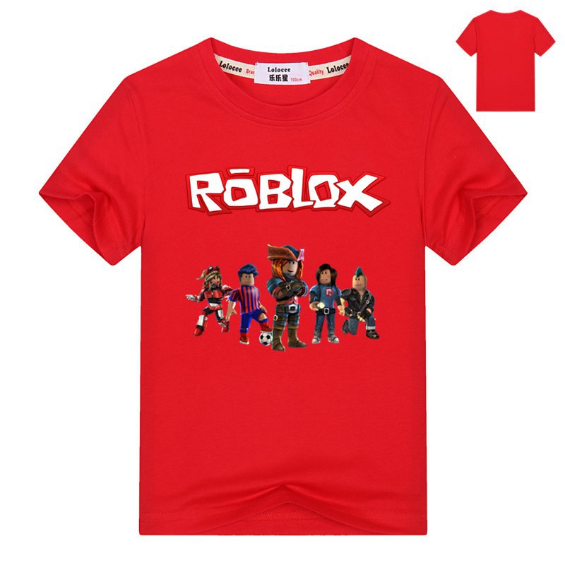 Roblox Virtual World Casual Clothing Cartoon Pattern Kids And Youth Couple  Fashion Print T-Shirt Loose Short Sleeve Holiday Gift