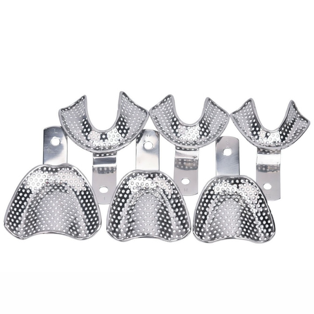 Dental Steel Metal Edentulous 1 set Toothless jaw Stainless Jaws ...