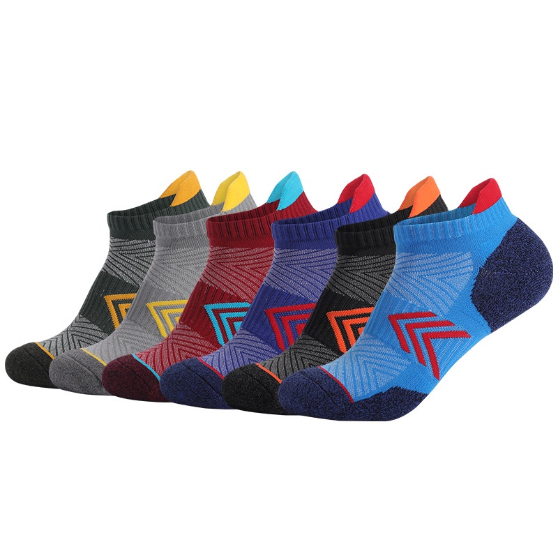 Thickened running socks, anti-skid combed cotton sweat absorbing and ...