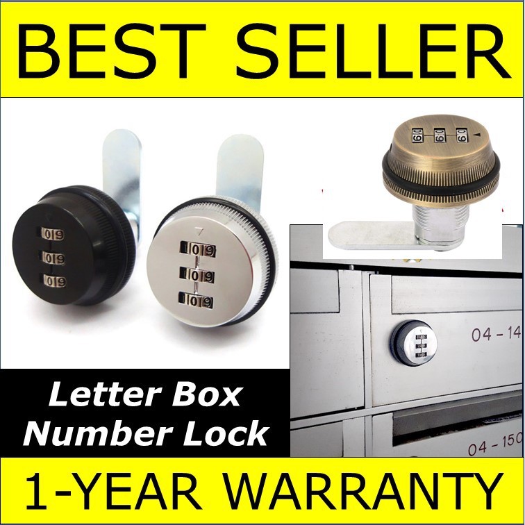 SG, GENUINE, HDB Mailbox Letterbox Combination Digital Cam Lock