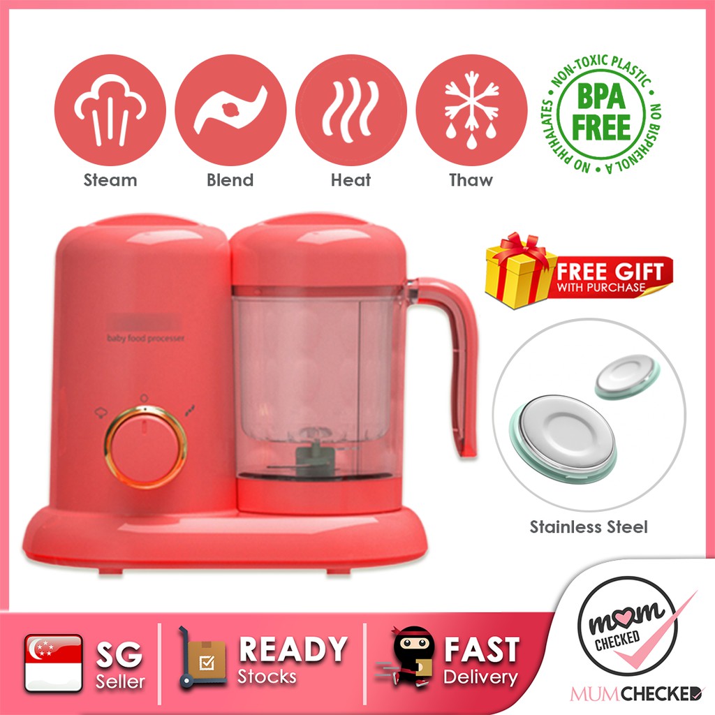 MISUTA 4 IN 1 BABY FOOD MAKER PROCESSOR MUMCHECKED Shopee Singapore