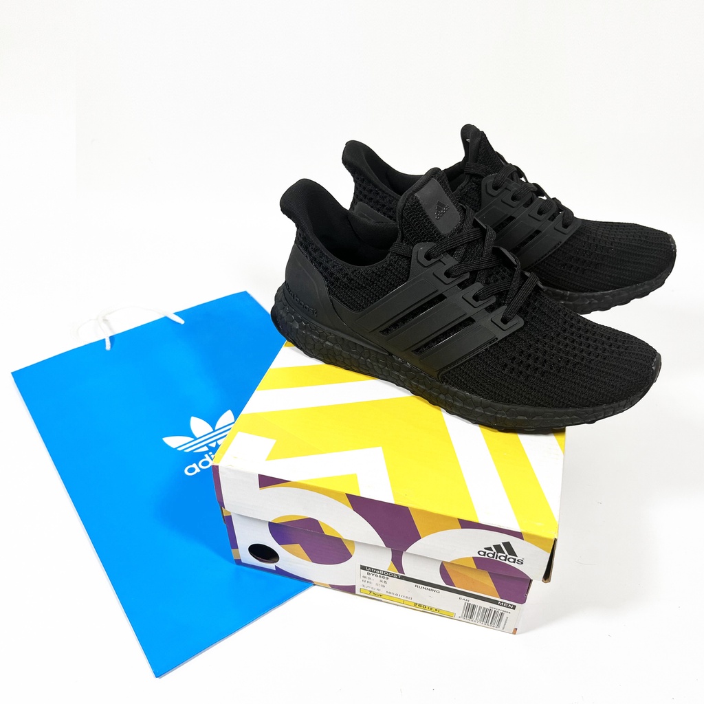 Mens black and on sale white ultra boost