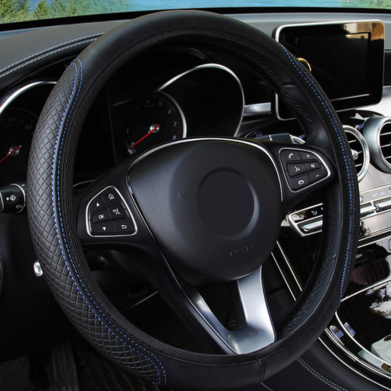 Universal Car Steering Wheel Cover Skidproof Auto Steering- Wheel Cover Anti-Slip Embossing Car-styling