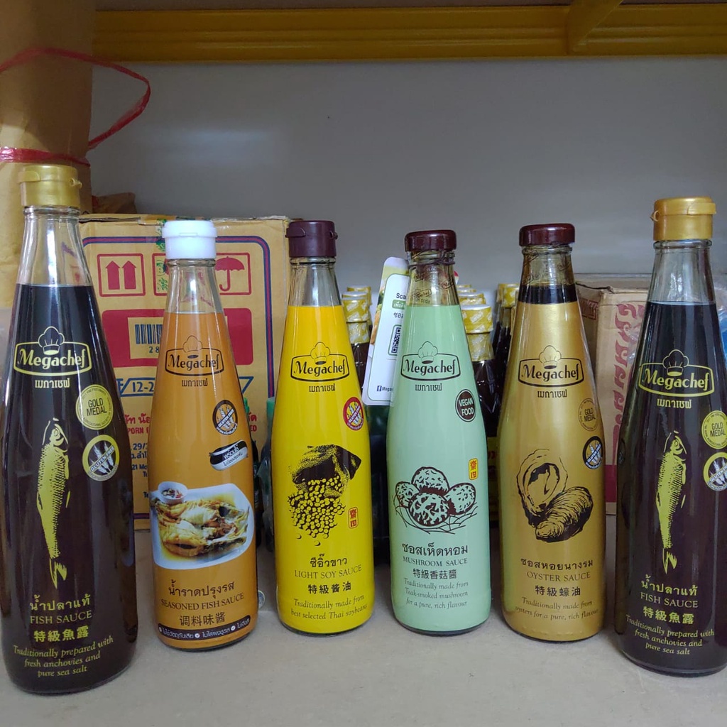 HALAL 700ml Megachef Fish Sauce Megachef Oyster Sauce Siam Megachef