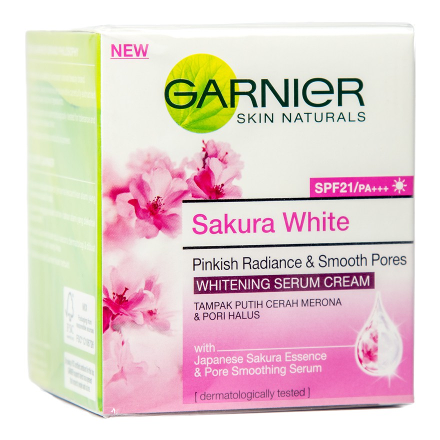 Garnier Sakura Glow Day Cream SPF21 50ml - Gambar 4