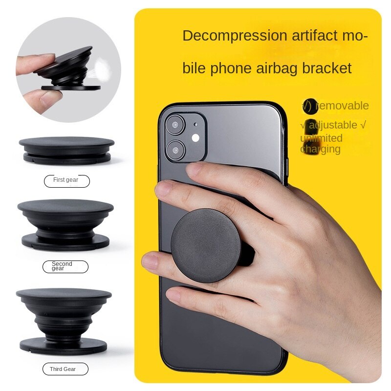 Airbag holder for all kinds of mobile phones/easy charging/retractable