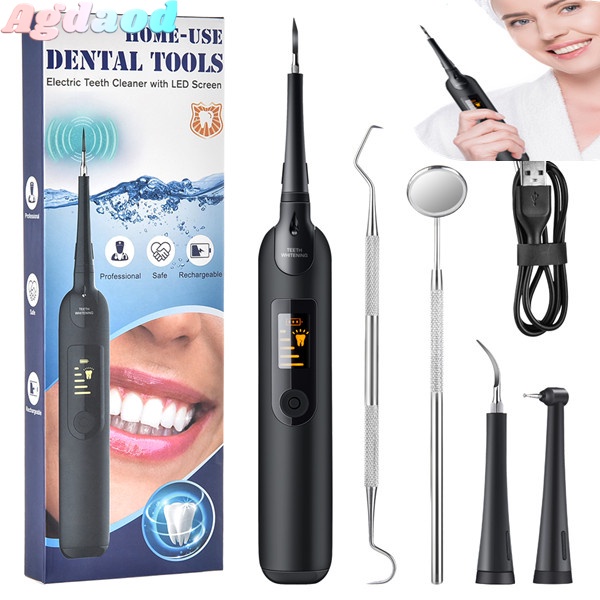 Electric Ultrasonic Dental Scaler Portable Oral Irrigator LED Dental ...