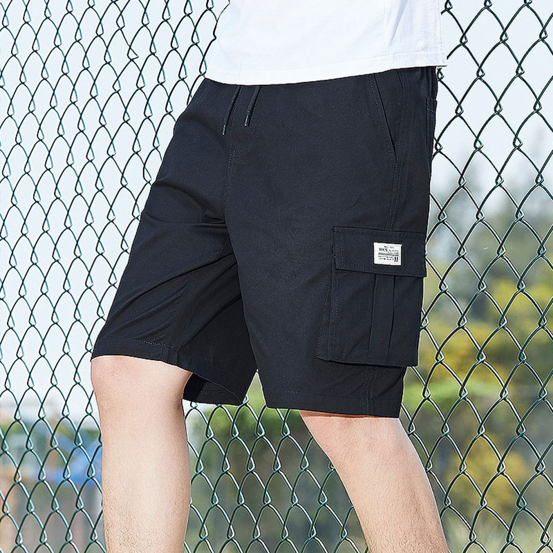 Mens black hot sale casual shorts