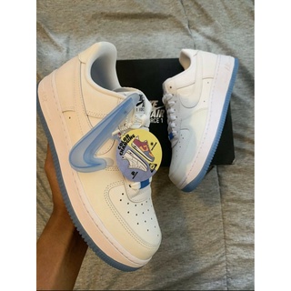 Nike Wmns Air Force 1 07 LX UV Reactive Swoosh White Blue Women Shoes  DA8301-101